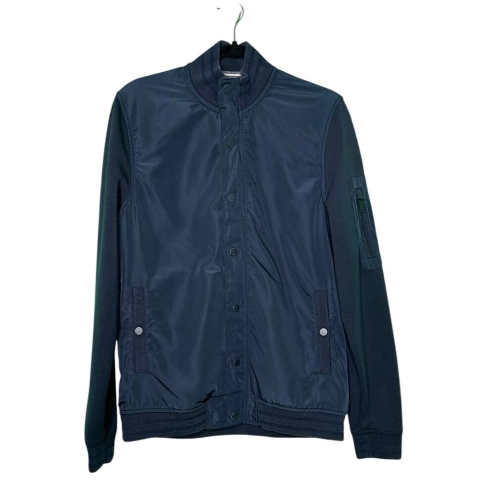 Ted Baker blue hidden zipper jacket size Large